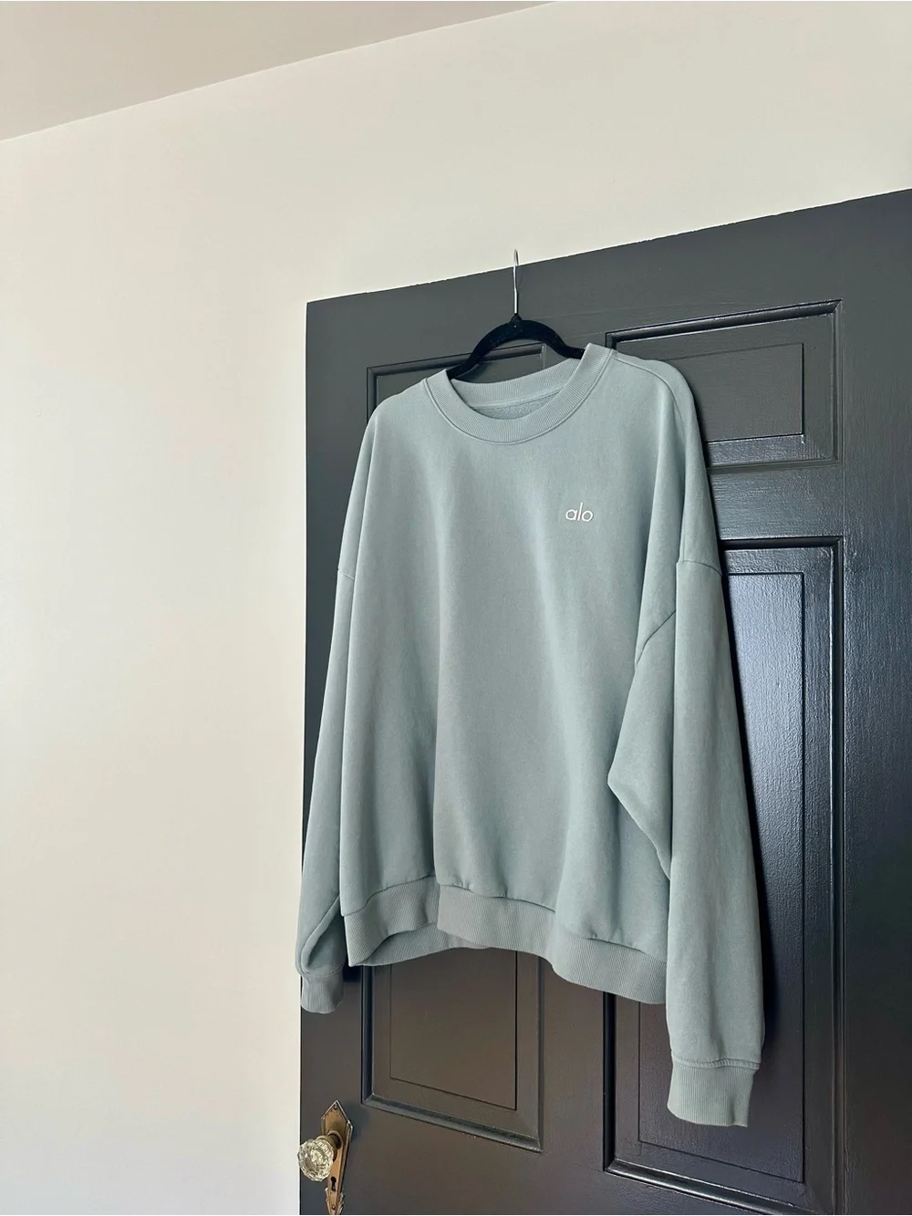 ALO Yoga Accolade Crew Neck Pullover, Cosmic Grey, XL